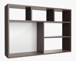 Wooden Suspendable Shelf 03 3D model
