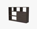 Wooden Suspendable Shelf 03 3D модель