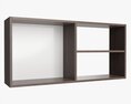 Wooden Suspendable Shelf 04 Modèle 3d