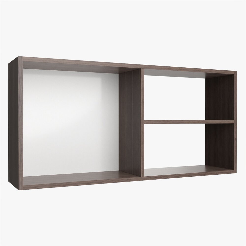 Wooden Suspendable Shelf 04 Modelo 3d