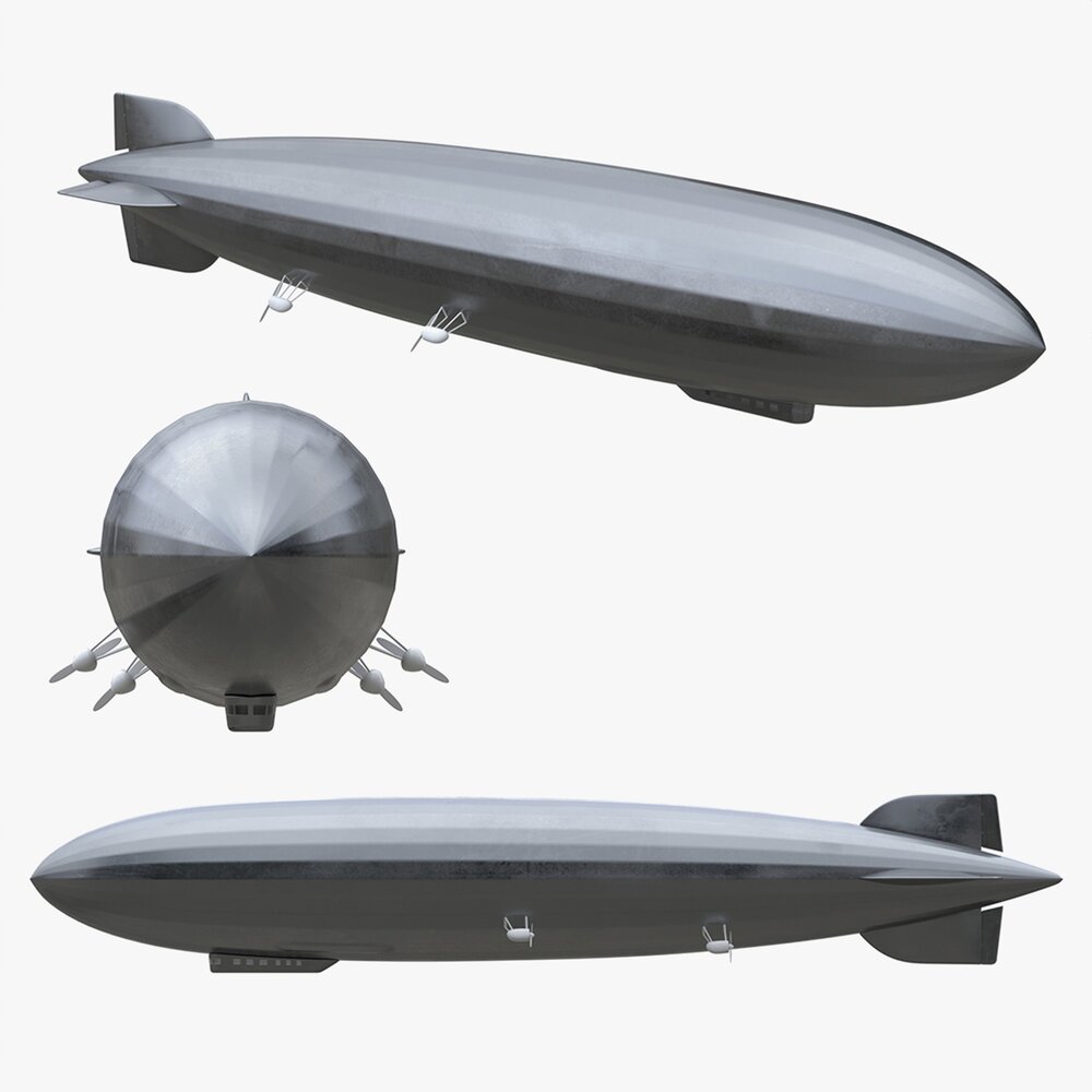 Airship Gindenburg 3D 모델 