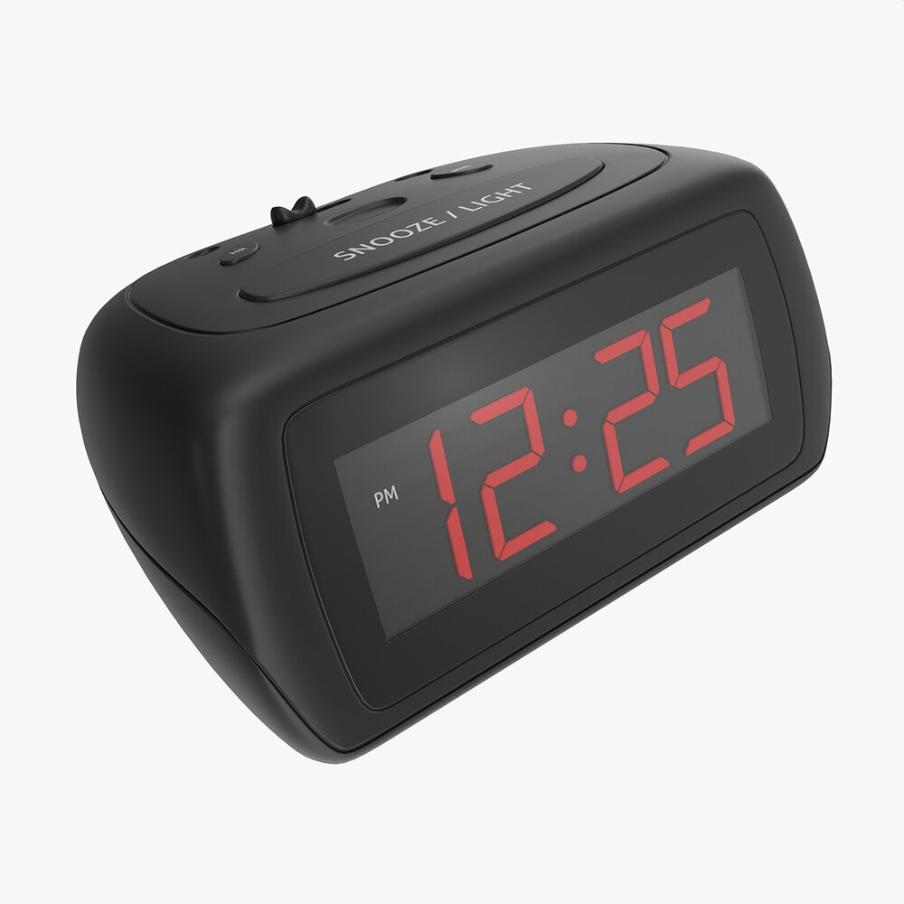 Alarm Clock 01 Modern 3D model