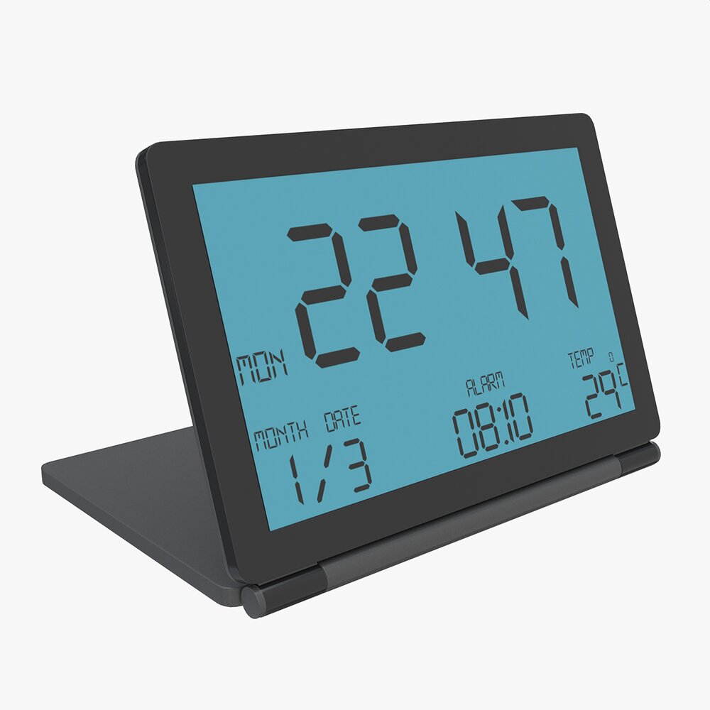 Alarm Clock 07 Modern Modello 3D