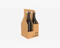 Beer Bottle Cardboard Carrier 05 3d model