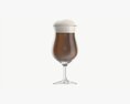 Beer Glass With Foam 01 Modello 3D