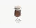 Beer Glass With Foam 01 Modello 3D