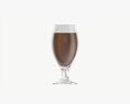 Beer Glass With Foam 03 3d model