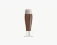 Beer Glass With Foam 04 3d model