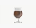 Beer Glass With Foam 07 3d model