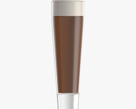 Beer Glass With Foam 08 3D model