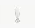 Beer Glass With Foam 08 3D 모델 