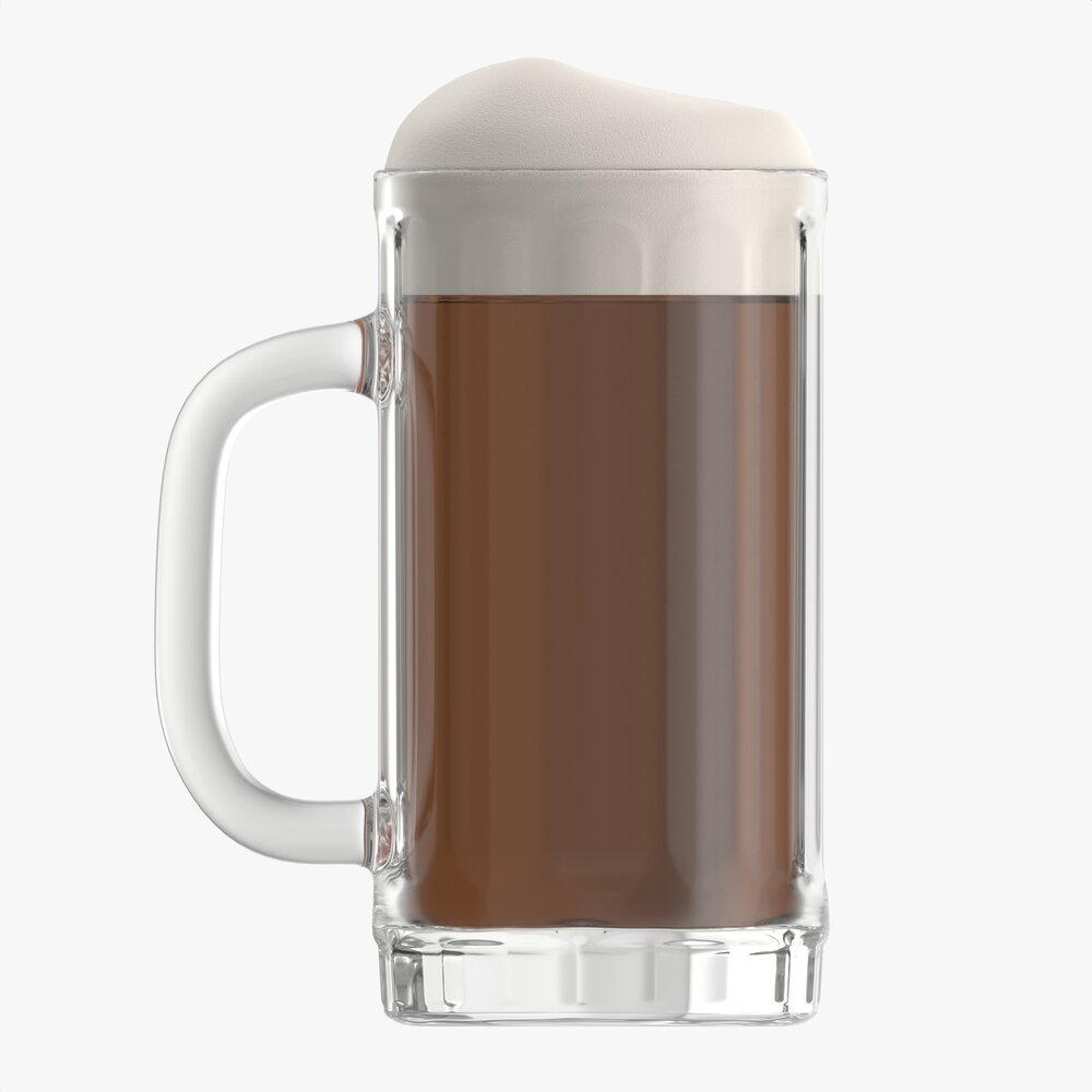 Beer Mug With Foam 01 3D модель