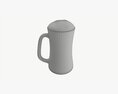Beer Mug With Foam 02 3D 모델 