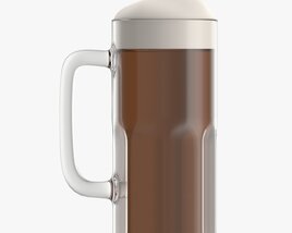 Beer Mug With Foam 04 Modello 3D