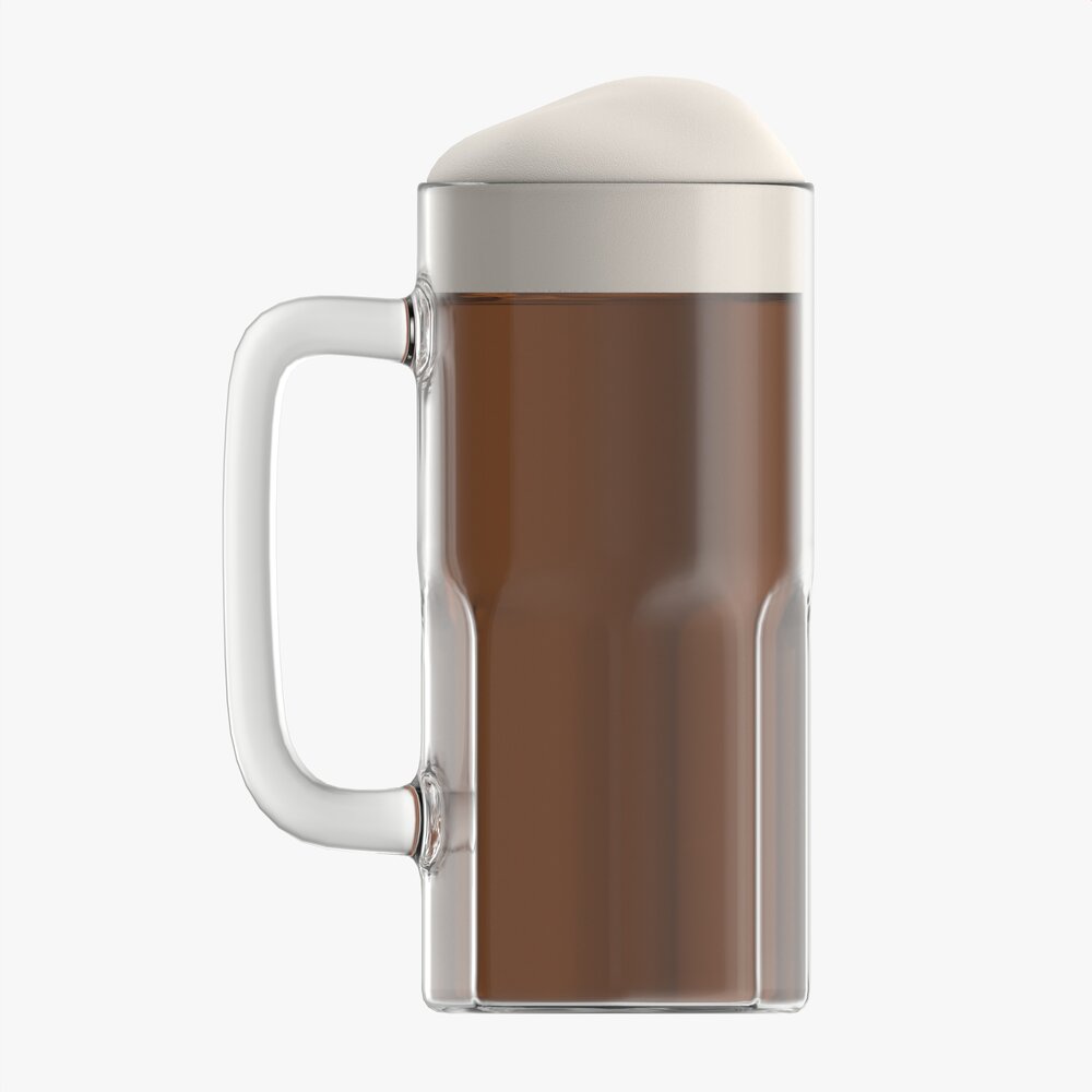 Beer Mug With Foam 04 Modelo 3d