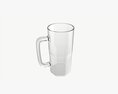 Beer Mug With Foam 04 Modello 3D