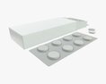 Pills Box Opened With Pills Blister Modelo 3D