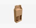 Bottle Carboard Gable Box Packaging Modelo 3d