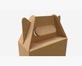 Bottle Carboard Gable Box Packaging 3D модель