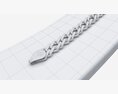 Bracelet Curved Leather Display Holder Stand 3D 모델 