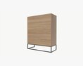 Cabinet With Shelves 01 3D-Modell