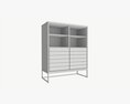 Cabinet With Shelves 01 3D-Modell