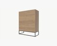 Cabinet With Shelves 02 3D-Modell