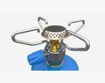 Camping Gas Stove With Cartridge Mockup 01 3Dモデル