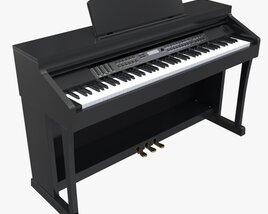 Digital Piano 01 3D model