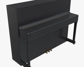 Digital Piano 02 Closed Lid 3Dモデル