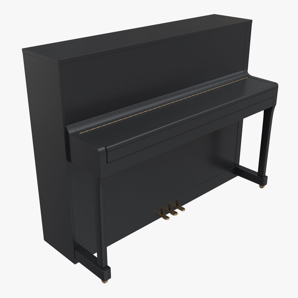 Digital Piano 02 Closed Lid 3D-Modell