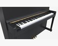 Digital Piano 02 Closed Lid 3D 모델 