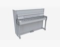 Digital Piano 02 Open Lid 3D-Modell