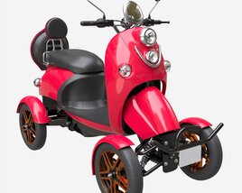 Electric Mobility Scooter 4 Wheeled 3D 모델 