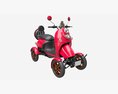 Electric Mobility Scooter 4 Wheeled 3D模型