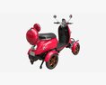 Electric Mobility Scooter 4 Wheeled 3D модель