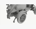 Electric Mobility Scooter 4 Wheeled Modello 3D