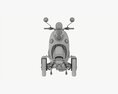 Electric Mobility Scooter 4 Wheeled 3Dモデル