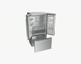 Fridge-freezer Bosch KFF96PIEP Doors Open Modelo 3d