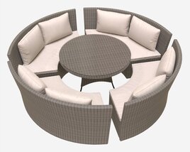 Garden Furniture Set Veneto 3Dモデル