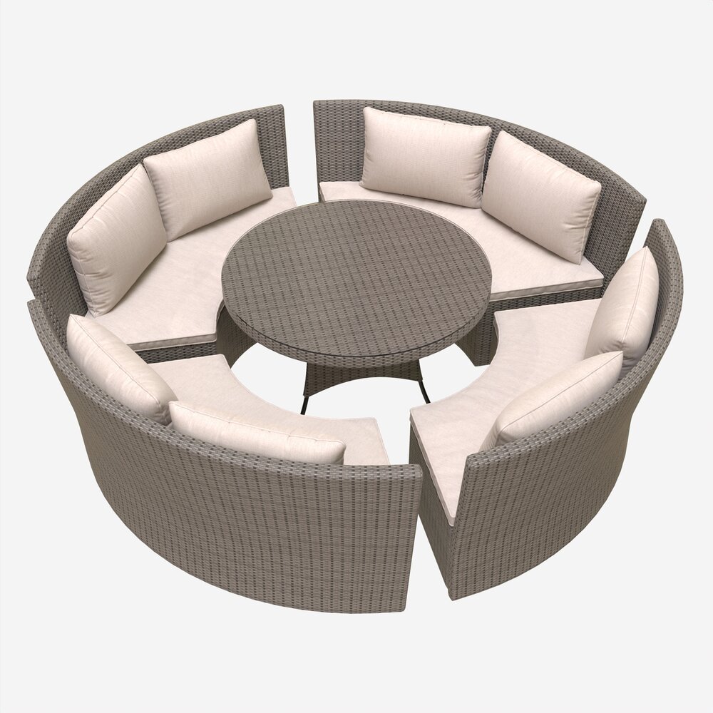 Garden Furniture Set Veneto 3D模型