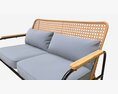 Garden Sofa With Mesh Back Modelo 3D