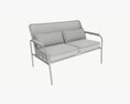 Garden Sofa With Mesh Back 3D модель