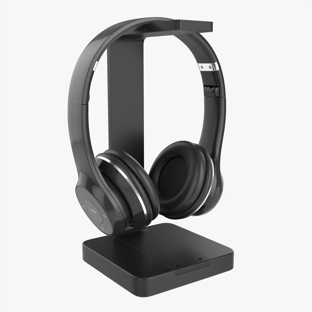 Headset Stand With Headphone Modelo 3d