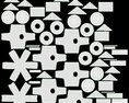 Hexagonal Garden Gazebo With Side Panels 02 3D 모델 