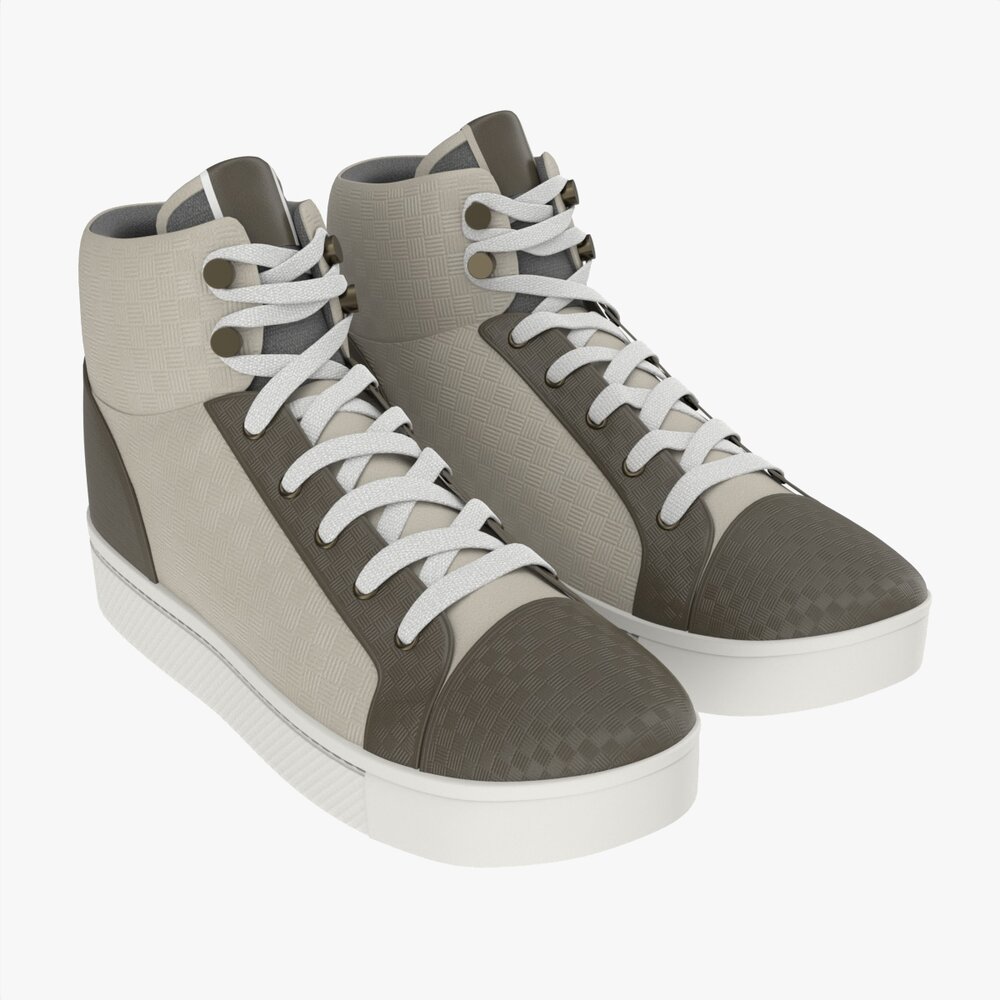 High-top Sneakers 3Dモデル
