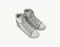 High-top Sneakers 3D-Modell