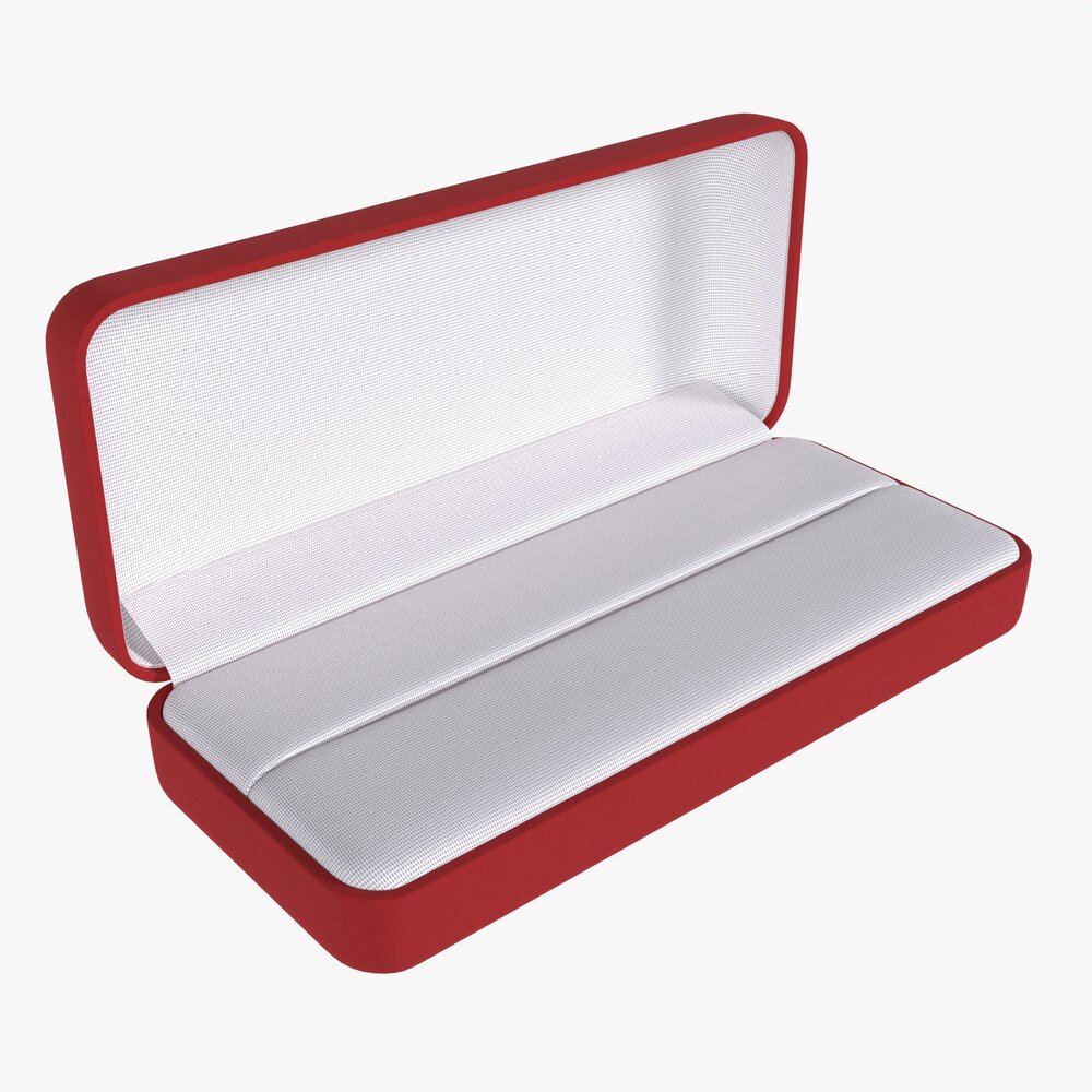 Jewelry Box Rectangle Open 3D-Modell