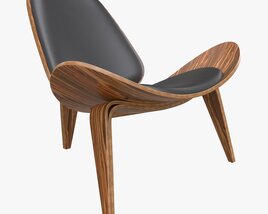 Mid Century Lounge Chair Modèle 3D
