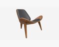 Mid Century Lounge Chair Modèle 3d